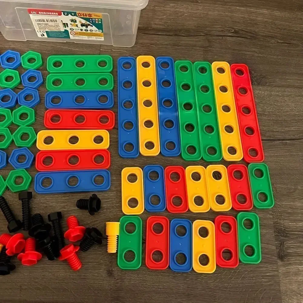ETI Toys Lil' Engineers STEM Learning Educational Construction Blocks 95 Pieces